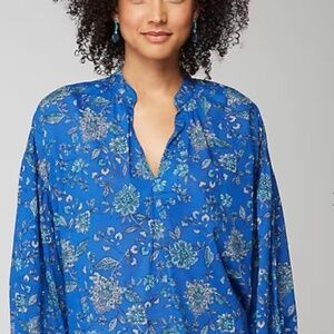 J. Jill Oversized Split-Neck Top